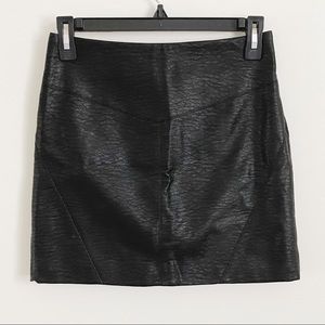 Faux Leather Mini Skirt H&M